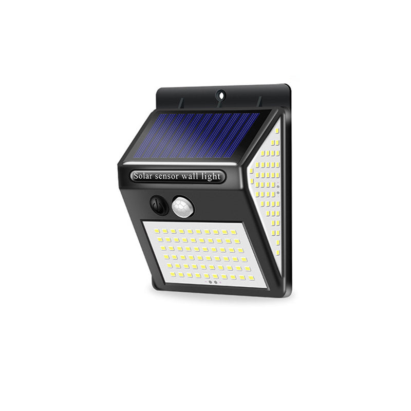 Simplicidad Moderna Solar Impermeable Sensor de Movimiento ABS Lámpara de Pared LED Rectangular para Patio Exterior | Brehn
