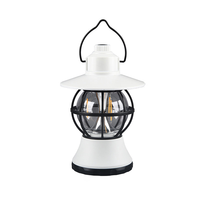 Lámpara de mesa LED colgante impermeable recargable/batería ABS PS PP acero retro contemporáneo luz exterior para el jardín | Brehn