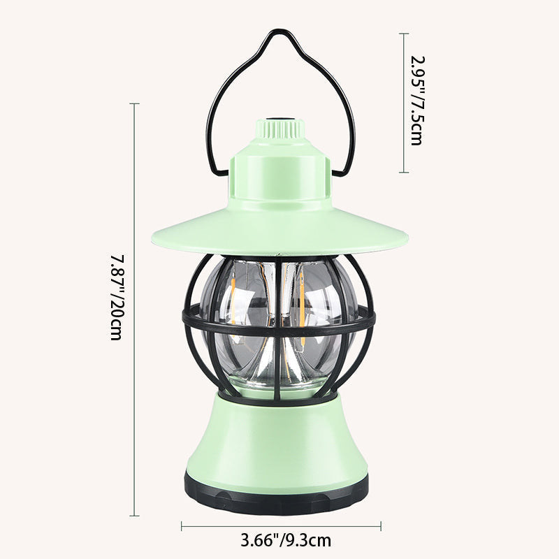 Lámpara de mesa LED colgante impermeable recargable/batería ABS PS PP acero retro contemporáneo luz exterior para el jardín | Brehn