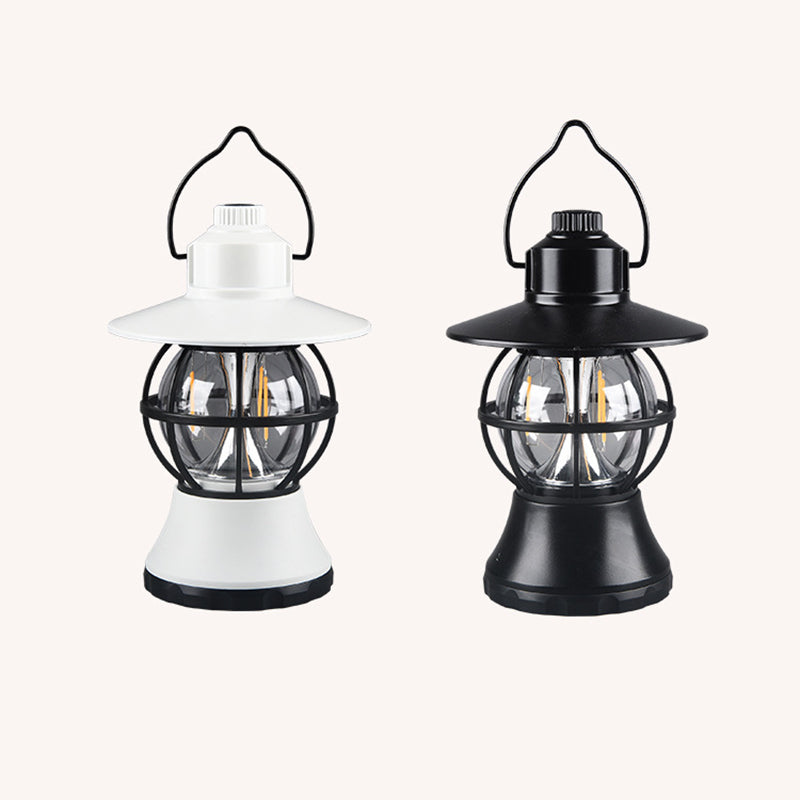 Lámpara de mesa LED colgante impermeable recargable/batería ABS PS PP acero retro contemporáneo luz exterior para el jardín | Brehn