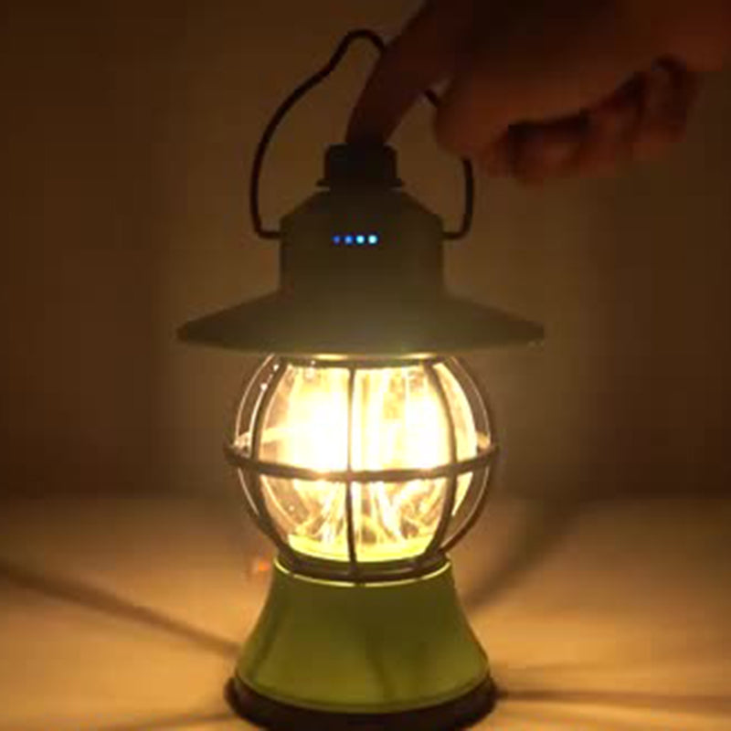 Lámpara de mesa LED colgante impermeable recargable/batería ABS PS PP acero retro contemporáneo luz exterior para el jardín | Brehn