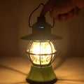 Lámpara de mesa LED colgante impermeable recargable/batería ABS PS PP acero retro contemporáneo luz exterior para el jardín | Brehn