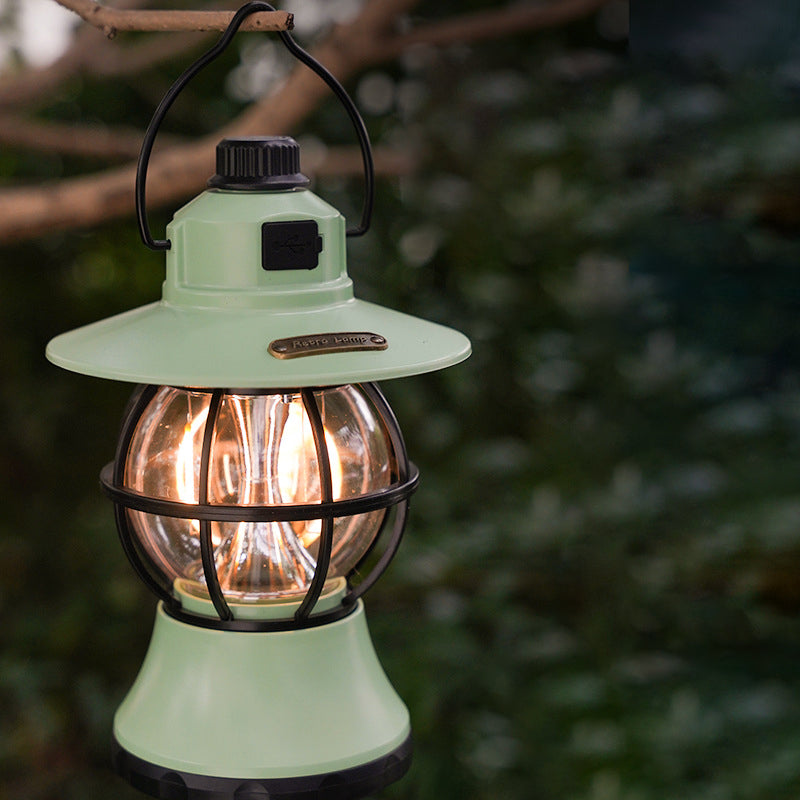 Lámpara de mesa LED colgante impermeable recargable/batería ABS PS PP acero retro contemporáneo luz exterior para el jardín | Brehn