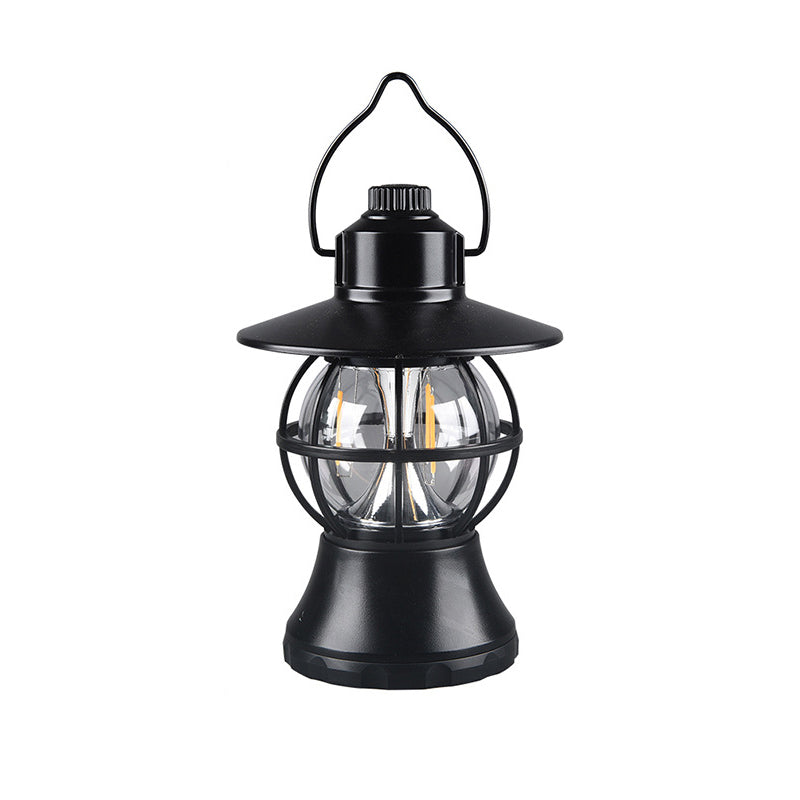 Lámpara de mesa LED colgante impermeable recargable/batería ABS PS PP acero retro contemporáneo luz exterior para el jardín | Brehn