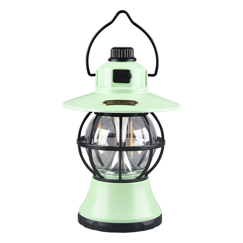 Lámpara de mesa LED colgante impermeable recargable/batería ABS PS PP acero retro contemporáneo luz exterior para el jardín | Brehn