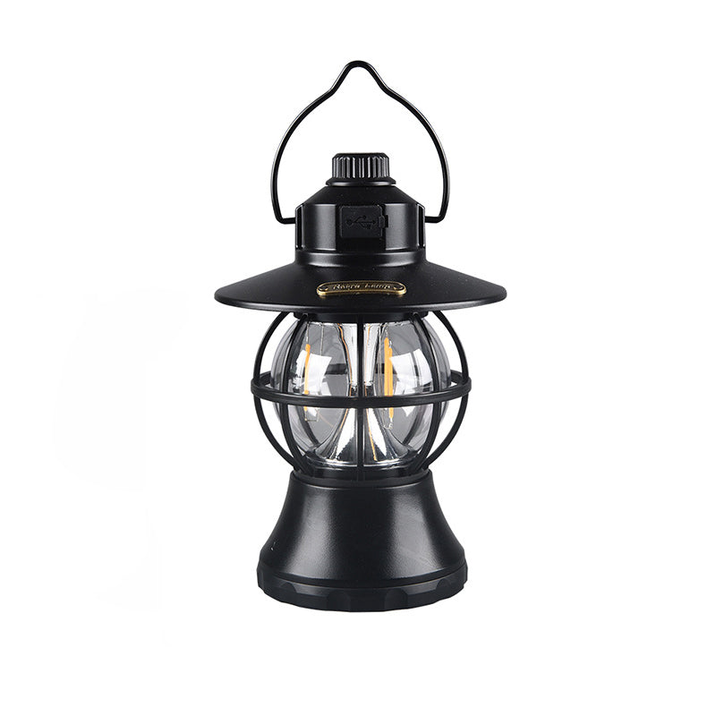 Lámpara de mesa LED colgante impermeable recargable/batería ABS PS PP acero retro contemporáneo luz exterior para el jardín | Brehn