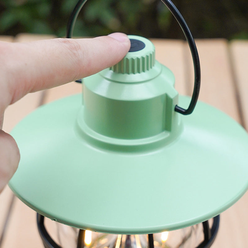 Lámpara de mesa LED colgante impermeable recargable/batería ABS PS PP acero retro contemporáneo luz exterior para el jardín | Brehn