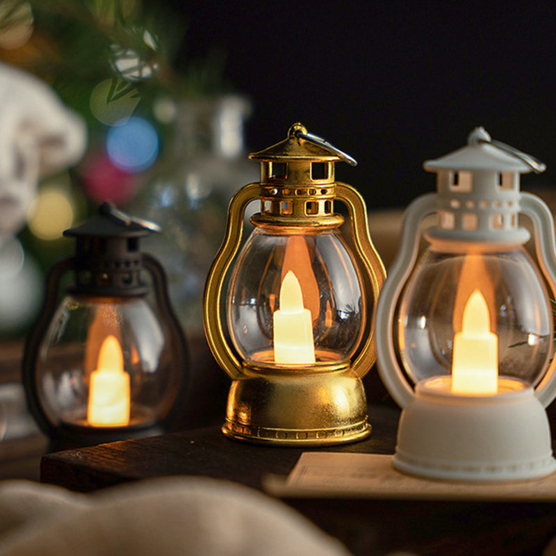 GlowHaven – Lámpara de Mesa LED Vintage en Estilo Linterna con Diseño Compacto