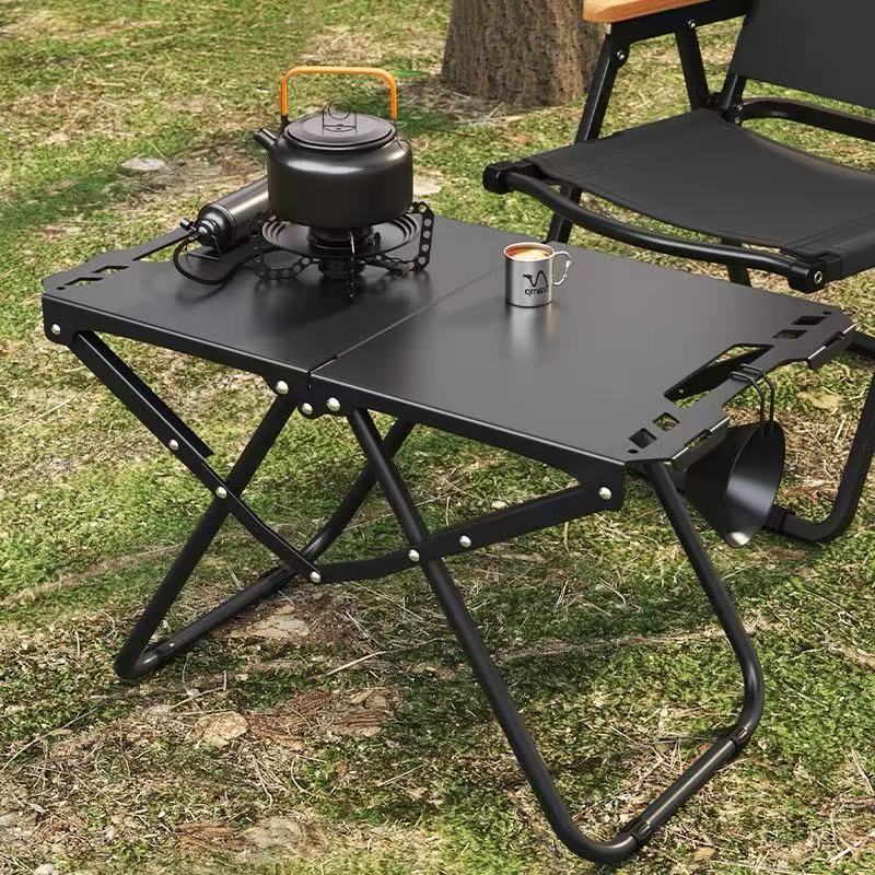 Mesa Plegable Rectangular de Acero al Carbono Minimalista Moderna para Exterior | Brehn