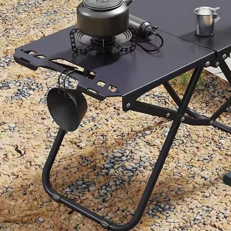 Mesa Plegable Rectangular de Acero al Carbono Minimalista Moderna para Exterior | Brehn