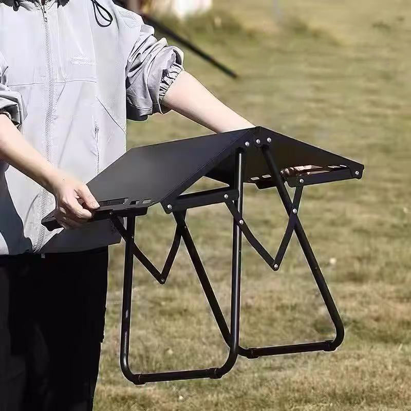Mesa Plegable Rectangular de Acero al Carbono Minimalista Moderna para Exterior | Brehn