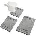 Juego de Alfombrillas de Baño de 3 Piezas con Diseño Antideslizante y Absorbente