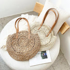 Isla - Bolsa de Hombro con Gran Capacidad y Diseño Redondeado a Ganchillo