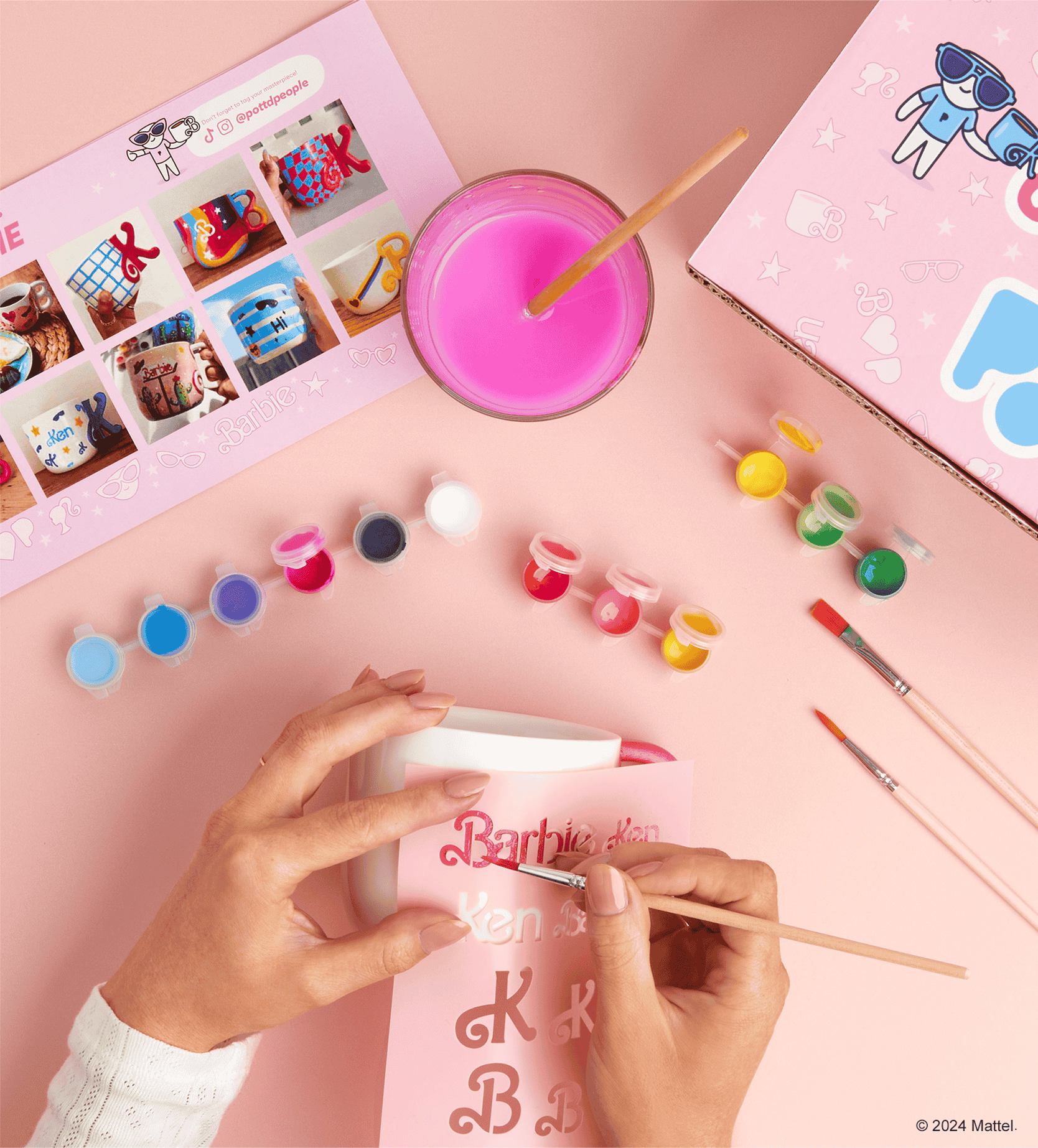 Set de pintura para tazas