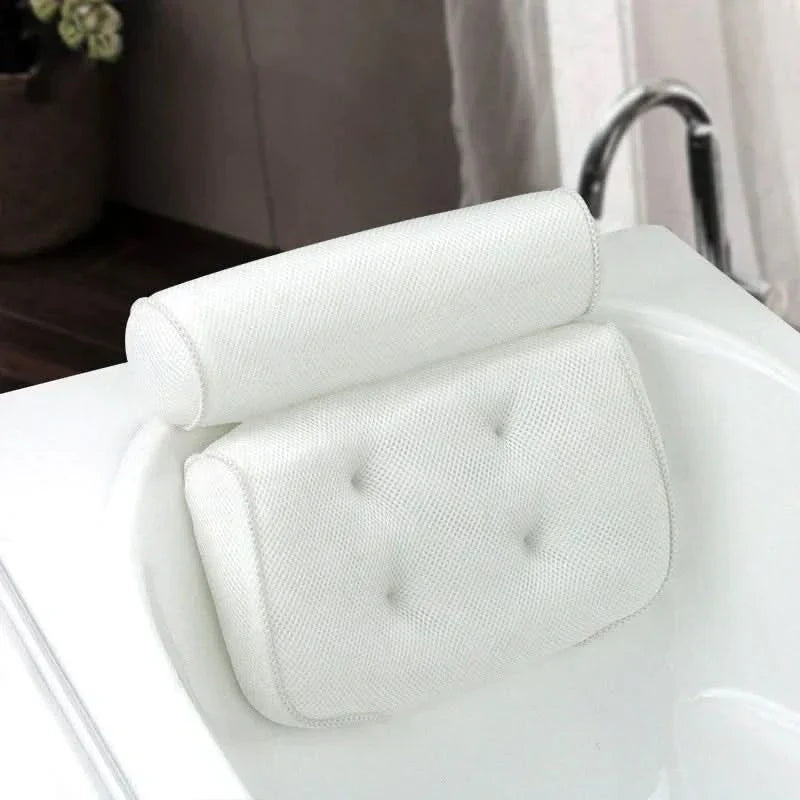 SERENILUX – Cojín de baño ergonómico para soporte de cuello y cabeza en la bañera