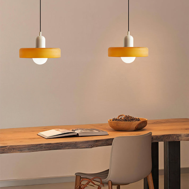 Lámpara colgante de diseño Bauhaus de vidrio – Artística, moderna y atemporal