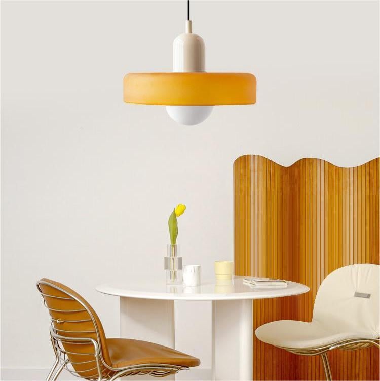 Lámpara colgante de diseño Bauhaus de vidrio – Artística, moderna y atemporal