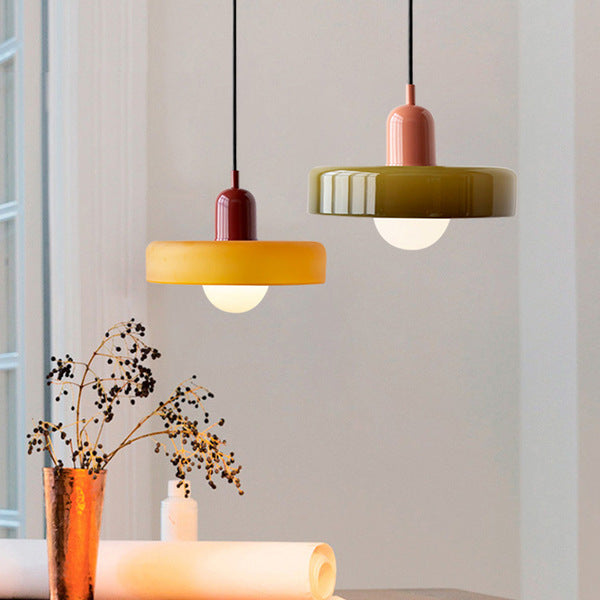 Lámpara colgante de diseño Bauhaus de vidrio – Artística, moderna y atemporal