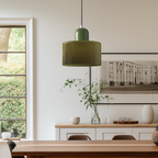 Lámpara Colgante de Vidrio Bauhaus - Fijación de Luz Colgante Moderna para Cocina