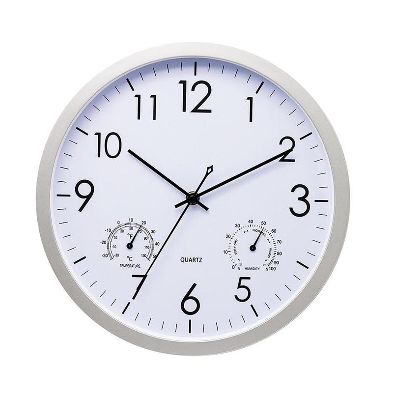 Reloj de Jardín con Temperatura y Humedad 30 cm