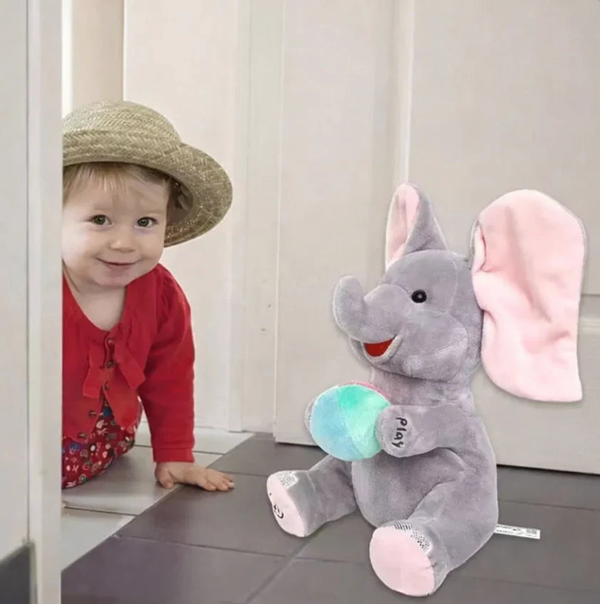 Peluches musical de elefante para bebé