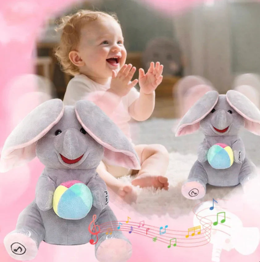 Peluches musical de elefante para bebé