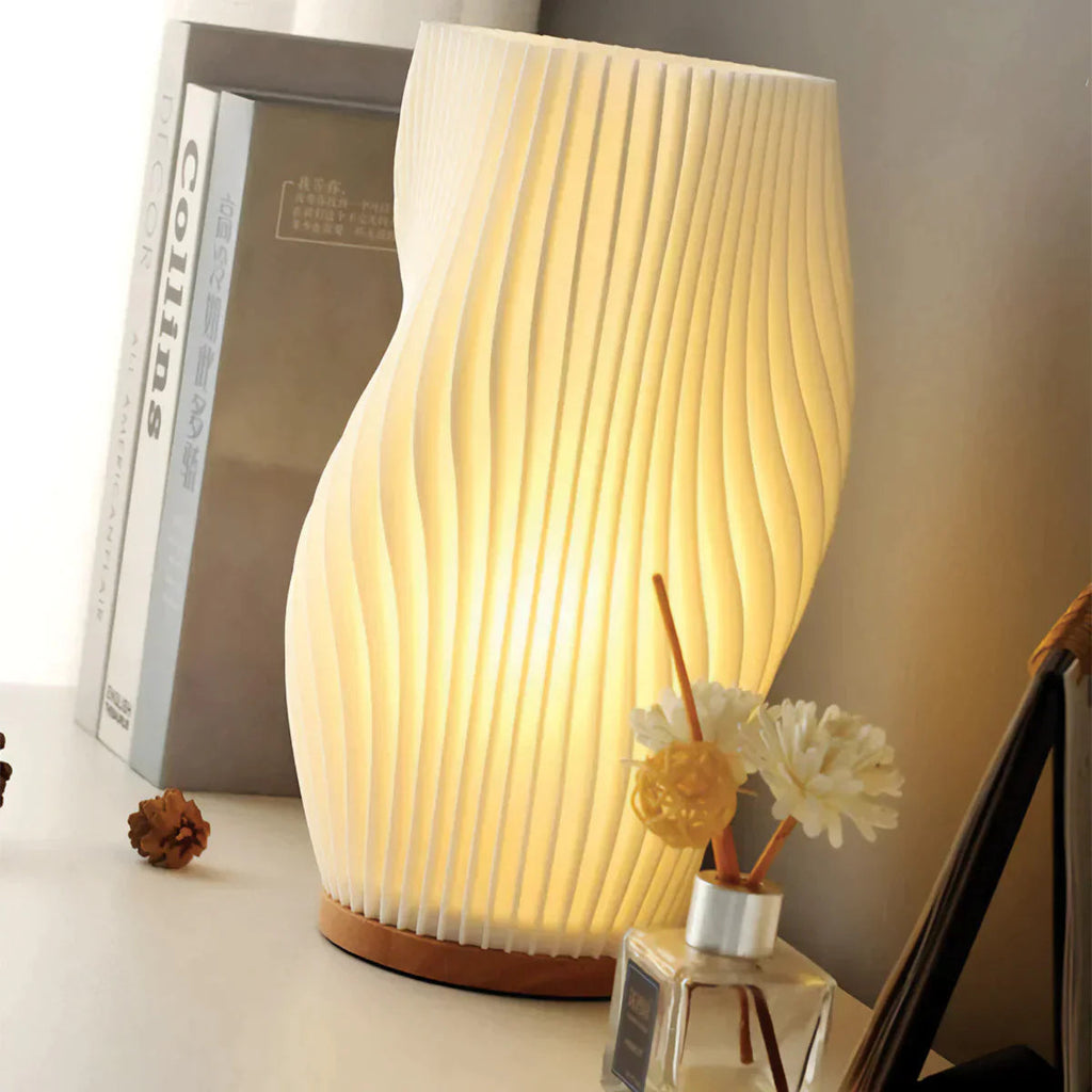 WaveLuxe - Lámpara USB elegante con pantallas de luz dobles