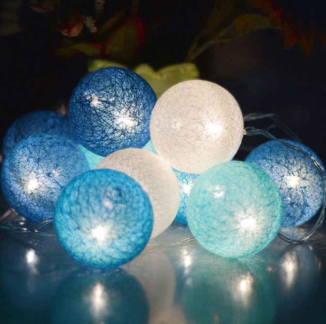 Ballton - Columpio de bola de algodón brillante | Varias combinaciones de colores