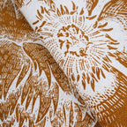 Mantel Floral Boho con Borlas de Flor Pavo Real