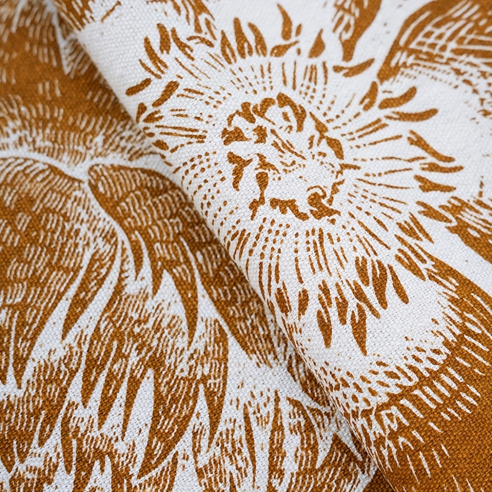 Lisslune | Mantel Floral Boho con Borlas de Flor Pavo Real