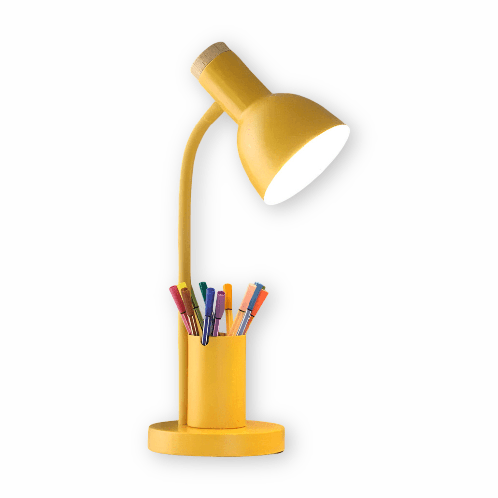 Strahlwächter – Lámpara de mesa con diodo luminoso y soporte para bolígrafos para orden y estilo
