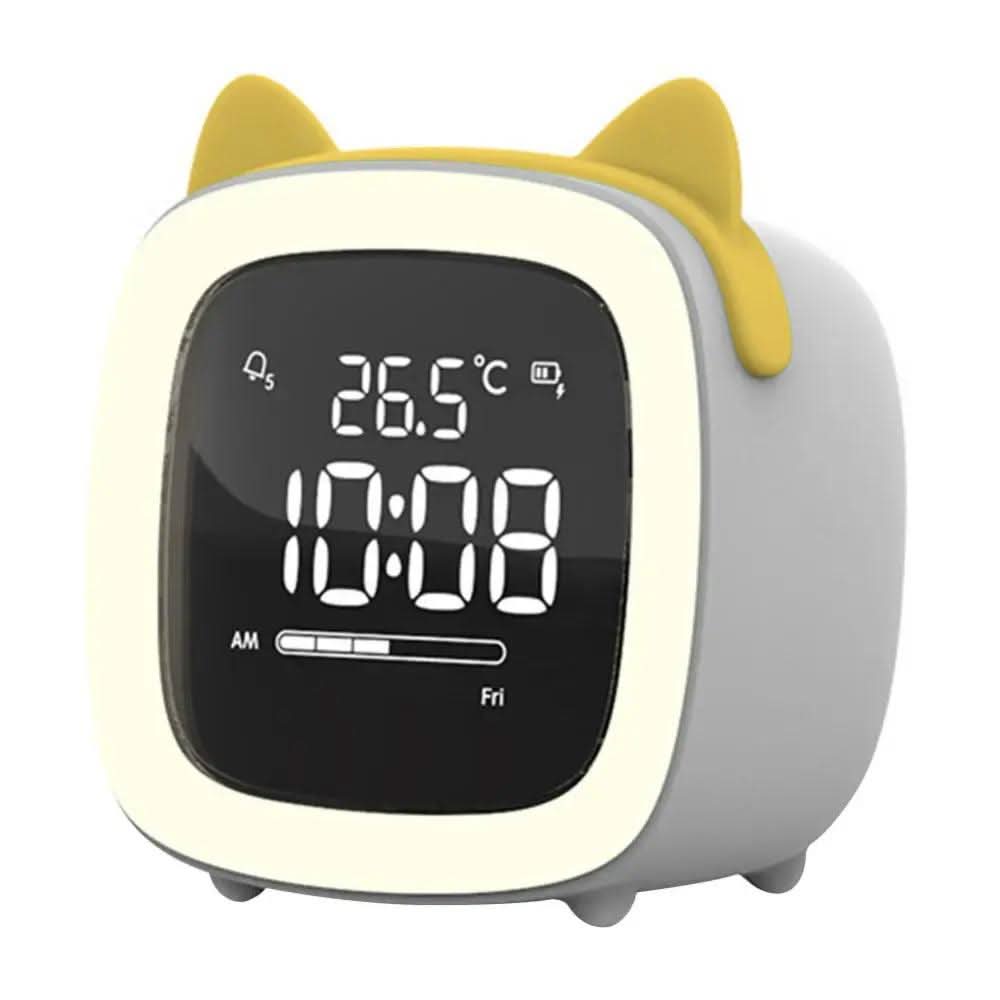 LÁMPARA DE CONEJO LED – Reloj despertador infantil y suave luz nocturna