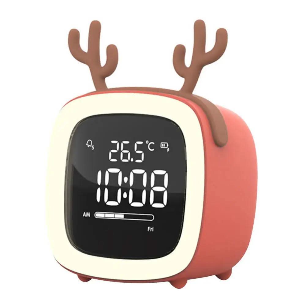 LÁMPARA DE CONEJO LED – Reloj despertador infantil y suave luz nocturna