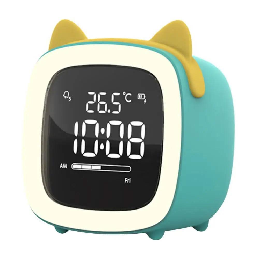 LÁMPARA DE CONEJO LED – Reloj despertador infantil y suave luz nocturna
