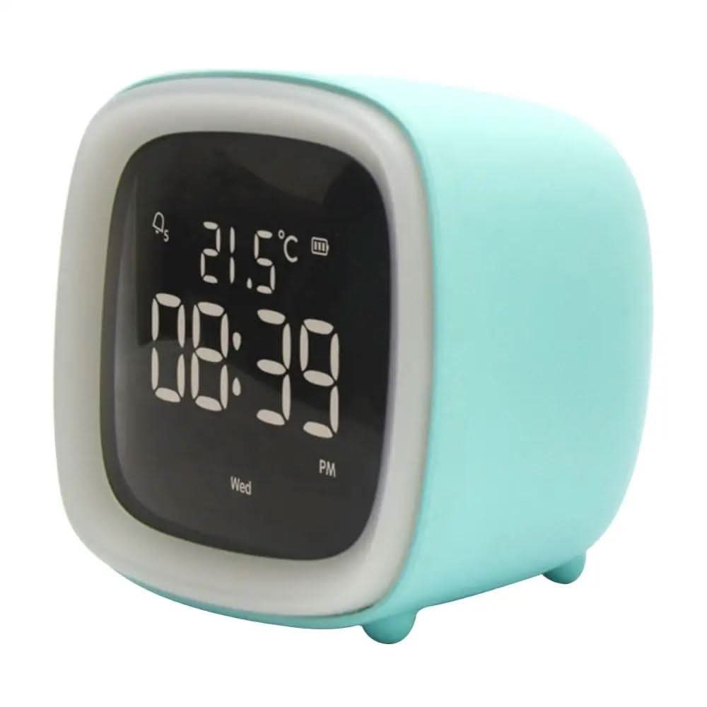 LÁMPARA DE CONEJO LED – Reloj despertador infantil y suave luz nocturna
