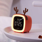 LÁMPARA LED CON FORMA DE CONEJO – Reloj despertador para niños y suave luz nocturna