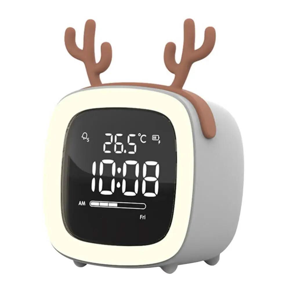 LÁMPARA DE CONEJO LED – Reloj despertador infantil y suave luz nocturna
