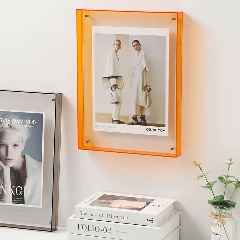 COLORFRAME – Cadre photo en acrylique transparent coloré pour des souvenirs vivants
