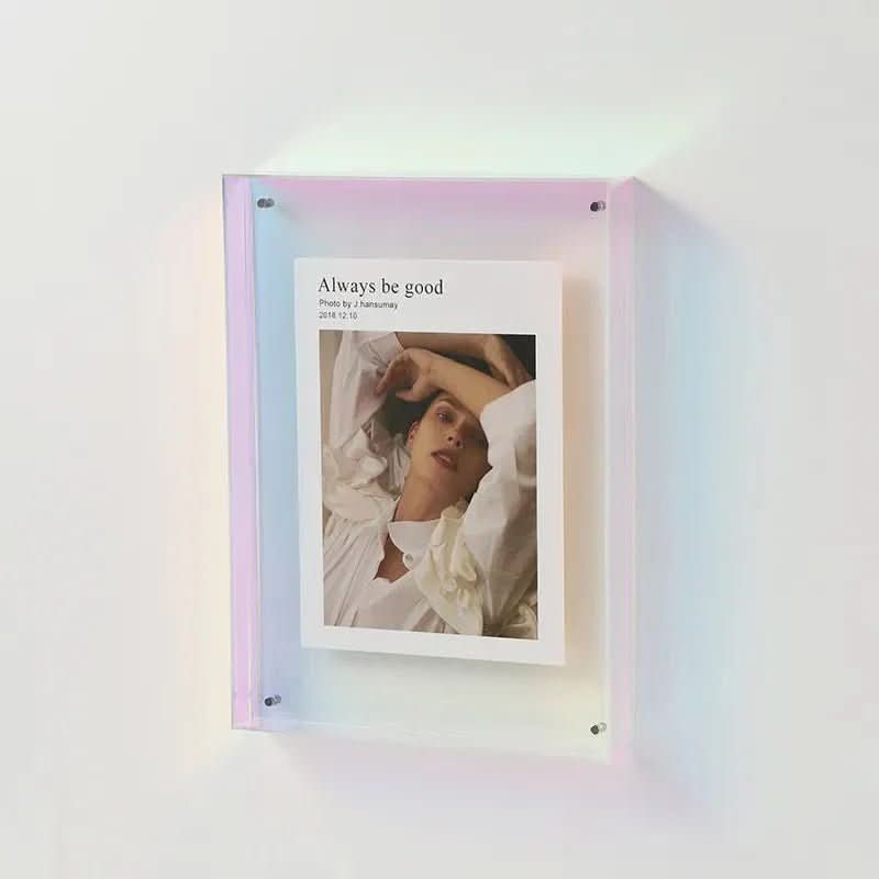 COLORFRAME – Cadre photo en acrylique transparent coloré pour des souvenirs vivants