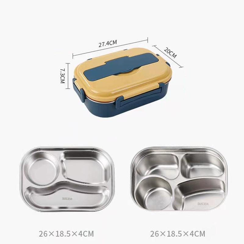 Caja de almuerzo térmica de acero inoxidable