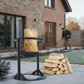 STEADYSPLIT – Herramienta segura para partir leña de hierro fundido para una fácil preparación invernal