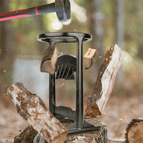 STEADYSPLIT – Herramienta segura para partir leña de hierro fundido para una fácil preparación invernal