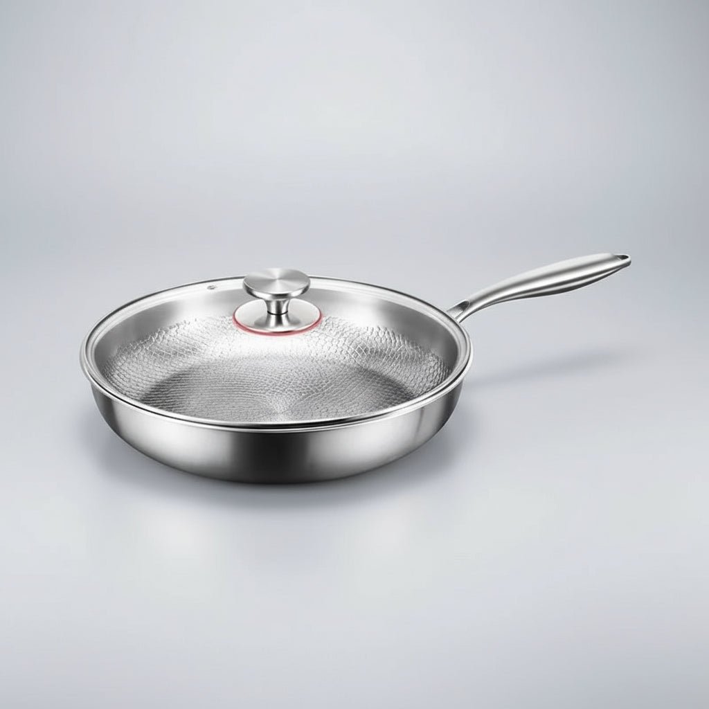 Sartén de titanio martillado antiadherente para cocinas de inducción y cocina diaria