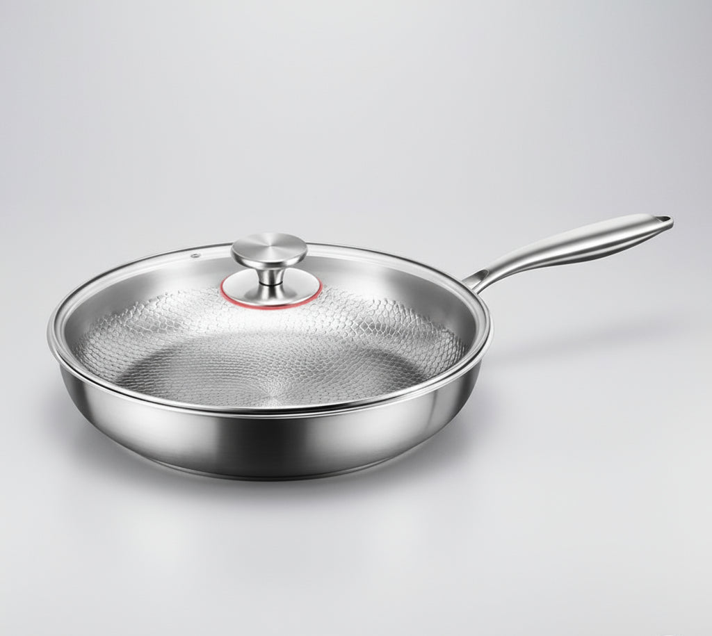COOKVION – Sartén Antiadherente de Titanio Martillado para Cocinas de Inducción y Modernas