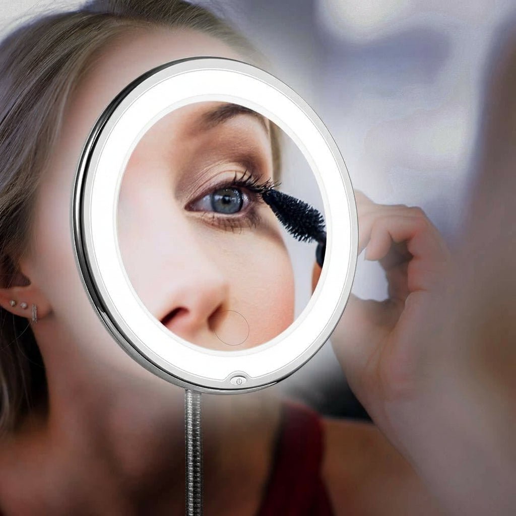 FOCUSLITE – Miroir LED avec lumière ultra puissante & zoom précis 10x