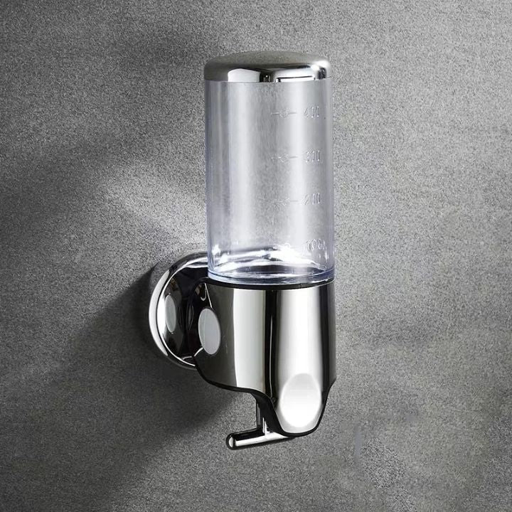 SOAPFORT – Dispensador de jabón de alta calidad montado en la pared con un elegante diseño de acero inoxidable