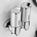SOAPFORT – Dispensador de jabón de alta calidad montado en la pared con un elegante diseño de acero inoxidable
