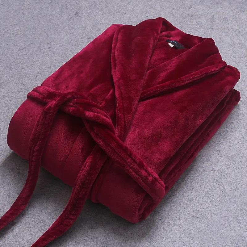 COZYCORAL – Bata de invierno ligera de felpa de coral con cinturón y bolsillos laterales