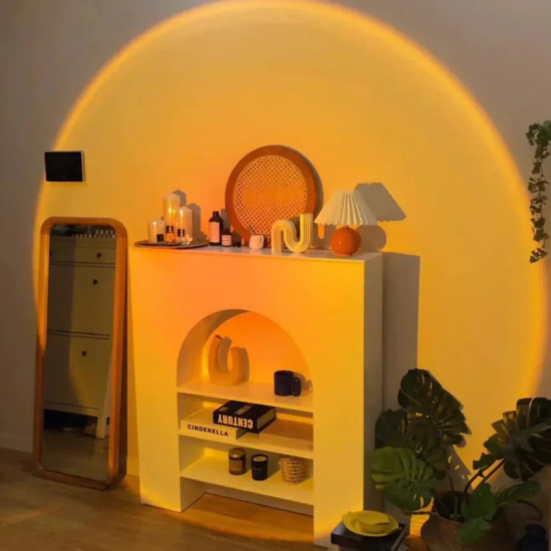 Lámpara LED de atardecer ambiental para momentos de luz cálida