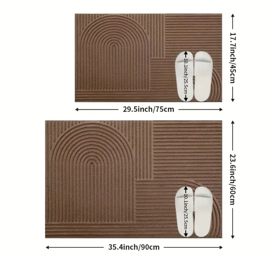 Alfombra de Entrada con Hilo Curvado